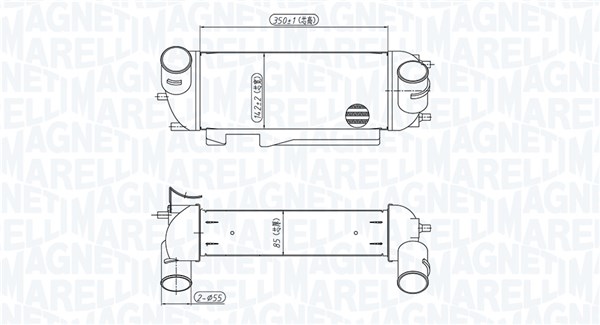 MAGNETI MARELLI Ladeluftkøler 351319205710 for KIA