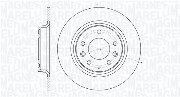 MAGNETI MARELLI Bremseskive 361302040718 280mm 10mm for MAZDA MAZDA (FAW)