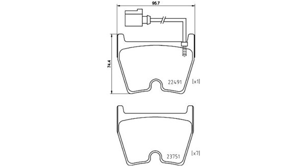 MAGNETI MARELLI Bremseklodser 363700485152 for VW AUDI SATURN JEEP