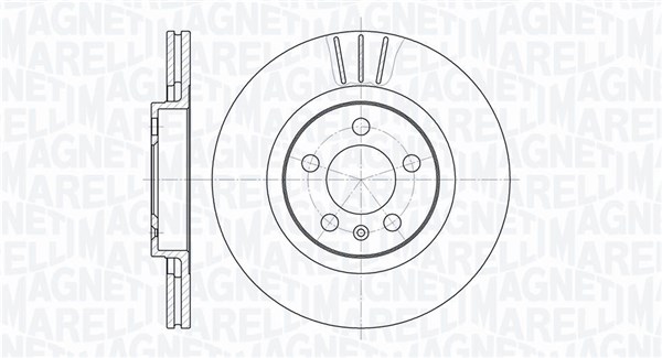MAGNETI MARELLI Bremseskive 361302040218 280mm 22mm for BRILLIANCE VW VW (SVW)