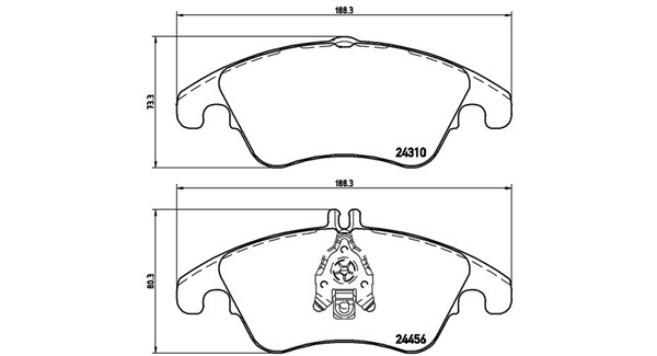 MAGNETI MARELLI Bremseklodser 363700550069 for MERCEDES-BENZ