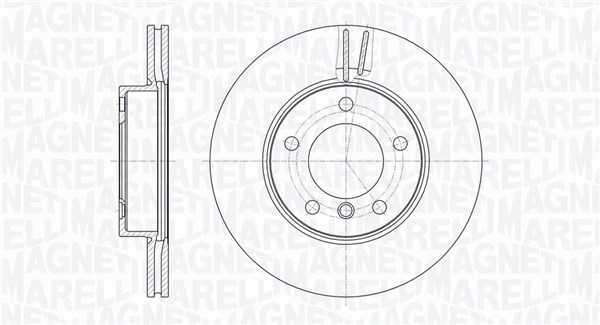 MAGNETI MARELLI Bremseskive 361302040685 286mm 22mm for BMW