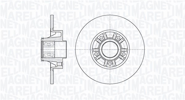 MAGNETI MARELLI Bremseskive 361302040817 280mm 12mm for OPEL VAUXHALL NISSAN RENAULT