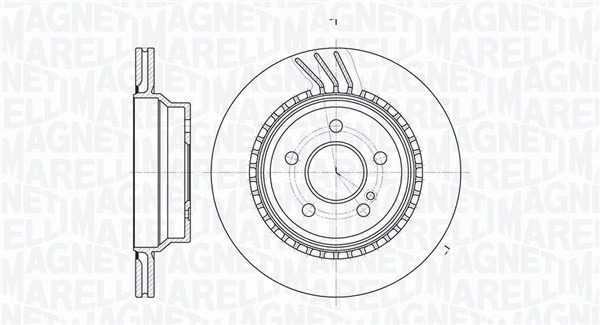 MAGNETI MARELLI Bremseskive 361302040812 300mm 22mm for MERCEDES-BENZ