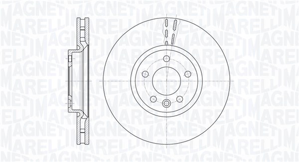 MAGNETI MARELLI Bremseskive 361302040768 340mm 32mm for VW