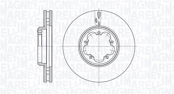 MAGNETI MARELLI Bremseskive 361302040653 288mm 33mm for FORD FORD (JMC)