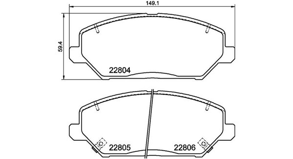 MAGNETI MARELLI Bremseklodser 363700430110 for HYUNDAI