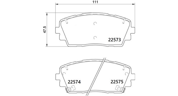MAGNETI MARELLI Bremseklodser 363700430115 for KIA