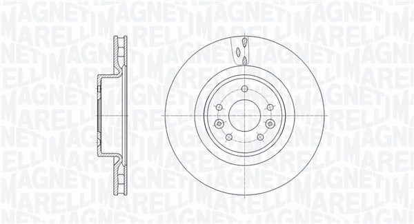 MAGNETI MARELLI Bremseskive 361302040676 340mm 28mm for RENAULT