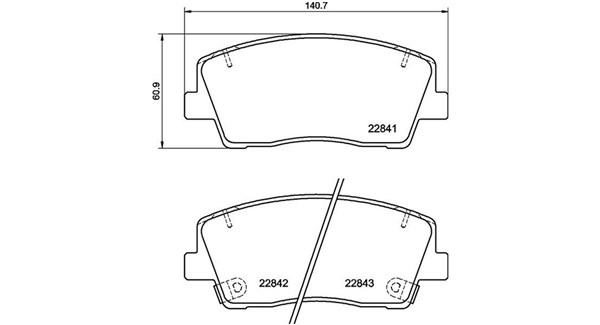 MAGNETI MARELLI Bremseklodser 363700430108 for KIA