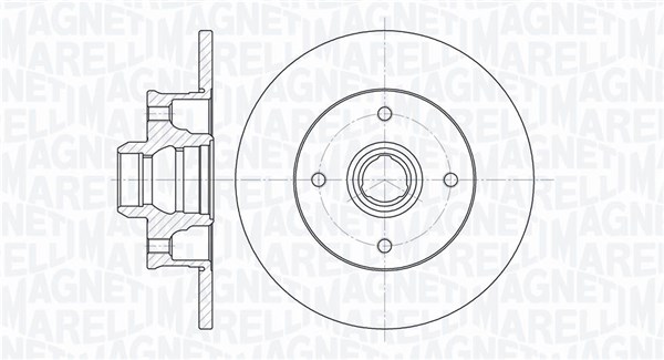 MAGNETI MARELLI Bremseskive 361302040815 226mm 10mm for VW