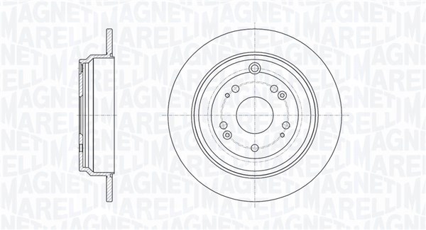MAGNETI MARELLI Bremseskive 361302040709 302mm 10mm for HONDA