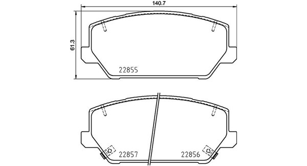 MAGNETI MARELLI Bremseklodser 363700430102 for HYUNDAI KIA
