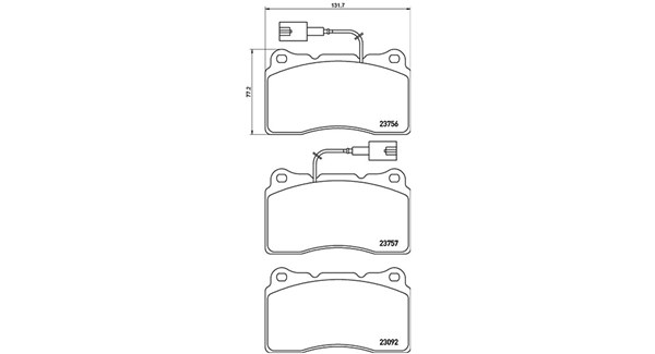MAGNETI MARELLI Bremseklodser 363700523154 for ALFA ROMEO