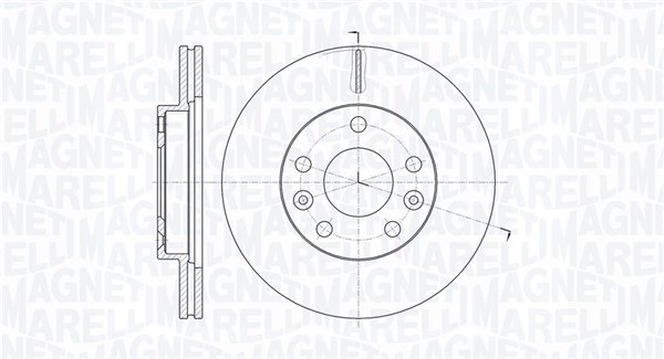 MAGNETI MARELLI Bremseskive 361302040773 269mm 22mm for NISSAN DACIA RENAULT