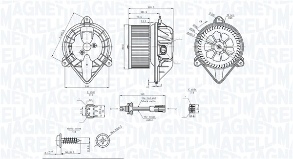 MAGNETI MARELLI Kabineblæser 069412753010 for RENAULT