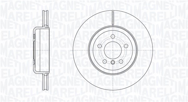 MAGNETI MARELLI Bremseskive 361302040796 345mm 24mm