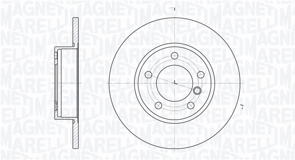 MAGNETI MARELLI Bremseskive 361302040664 285mm 12mm for BMW