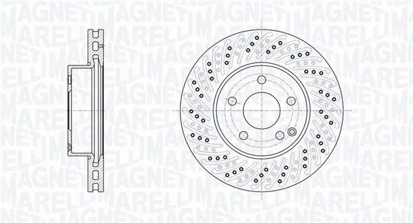 MAGNETI MARELLI Bremseskive 361302040749 295mm 28mm for MERCEDES-BENZ