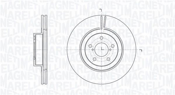 MAGNETI MARELLI Bremseskive 361302040743 294mm 24mm for SUBARU TOYOTA