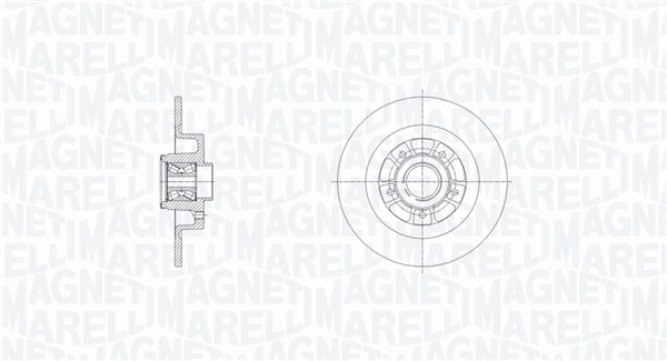 MAGNETI MARELLI Bremseskive 361302040828 fuld 274mm 11mm for NISSAN RENAULT