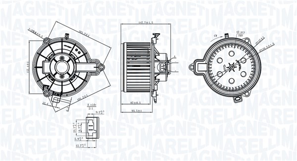 MAGNETI MARELLI Kabineblæser 069412733010 for IVECO