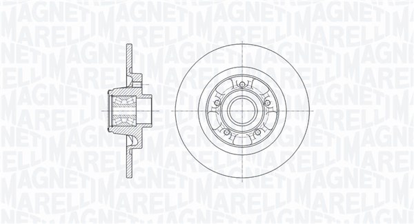 MAGNETI MARELLI Bremseskive 361302040651 274mm 11mm for MERCEDES-BENZ RENAULT