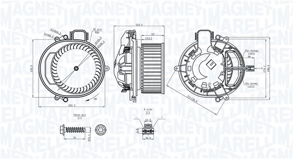 MAGNETI MARELLI Kabineblæser 069412722010 for BMW