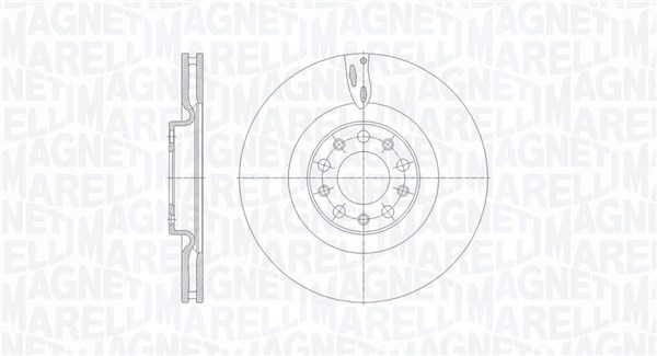 MAGNETI MARELLI Bremseskive 361302040674 330mm 28mm for ALFA ROMEO