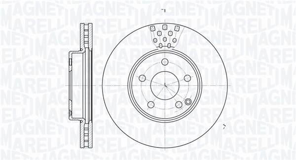 MAGNETI MARELLI Bremseskive 361302040703 295mm 28mm for MERCEDES-BENZ
