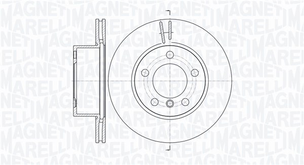 MAGNETI MARELLI Bremseskive 361302040781 284mm 22mm for BMW