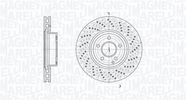 MAGNETI MARELLI Bremseskive 361302040747 322mm 32mm for MERCEDES-BENZ