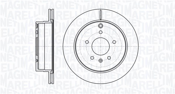 MAGNETI MARELLI Bremseskive 361302040750 303mm 20mm for OPEL CHEVROLET