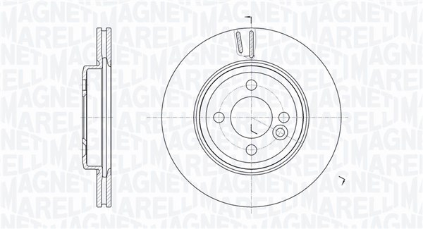 MAGNETI MARELLI Bremseskive 361302040741 276mm 22mm for MINI