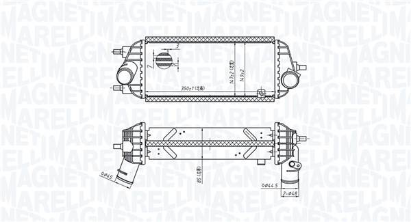MAGNETI MARELLI Ladeluftkøler 351319205730 for KIA
