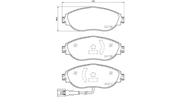 MAGNETI MARELLI Bremseklodser 363700585144 for VW SKODA