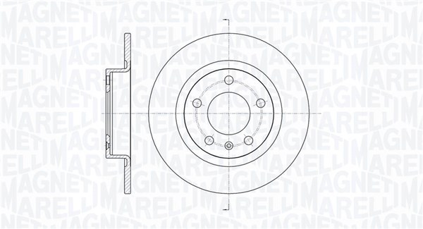 MAGNETI MARELLI Bremseskive 361302040734 264mm 10mm for OPEL VAUXHALL