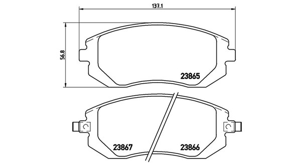 MAGNETI MARELLI Bremseklodser 363700578013 for SAAB SUBARU TOYOTA