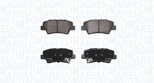 MAGNETI MARELLI Bremseklodser 363916060852 for GEELY SSANGYONG HYUNDAI KIA CHANGAN HYUNDAI (BEIJING) KIA (DYK) EMGRAND