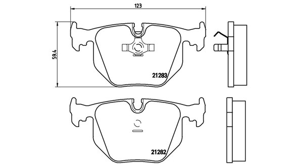 MAGNETI MARELLI Bremseklodser 363700406016 for MASERATI BMW
