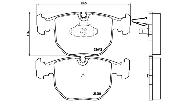 MAGNETI MARELLI Bremseklodser 363700406021 for BMW