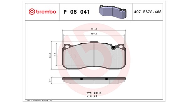 MAGNETI MARELLI Bremseklodser 363700406041 for BMW MINI