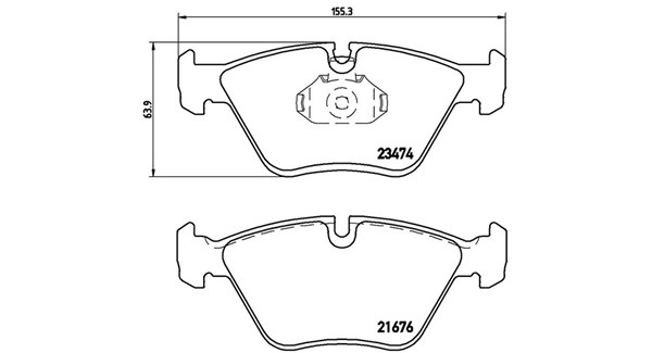 MAGNETI MARELLI Bremseklodser 363700406042 for BMW