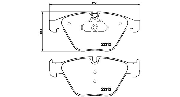 MAGNETI MARELLI Bremseklodser 363700506054 for BMW