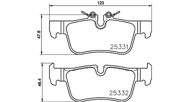 MAGNETI MARELLI Bremseklodser 363700406094 for BMW