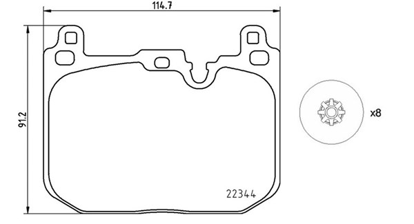 MAGNETI MARELLI Bremseklodser 363700406097 for MINI BMW