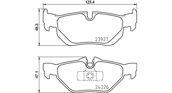 MAGNETI MARELLI Bremseklodser 363700406105 for BMW