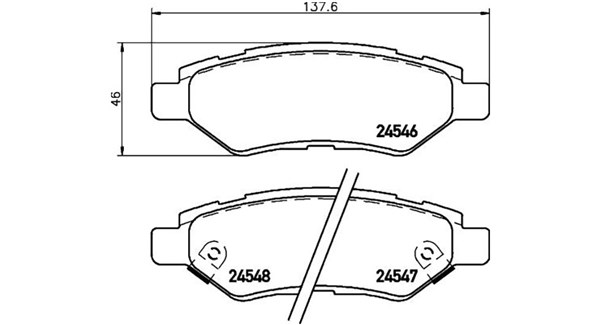 MAGNETI MARELLI Bremseklodser 363700409014 for GENERAL MOTORS CADILLAC