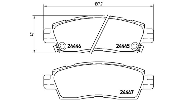 MAGNETI MARELLI Bremseklodser 363700410010 for CHEVROLET OLDSMOBILE SATURN GMC CADILLAC BUICK SAAB ISUZU