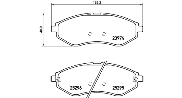 MAGNETI MARELLI Bremseklodser 363700410057 for CHEVROLET